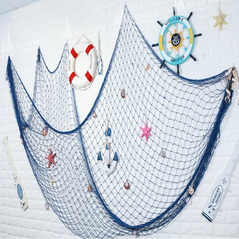 Mediterranean Style Fishing Net Wall Decor - Oceans2u.com